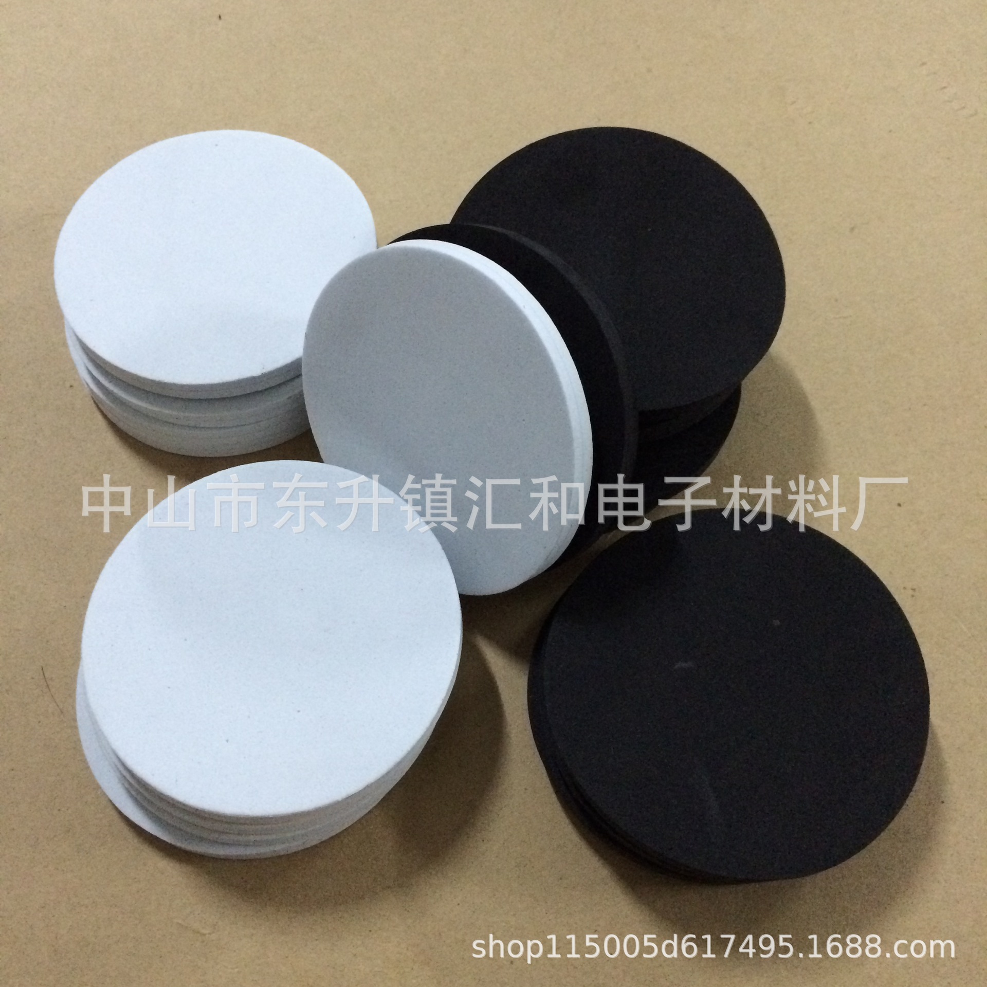 厂家供应黑色圆形台灯底座EVA防滑垫 eva泡棉减震脚垫 免费拿样