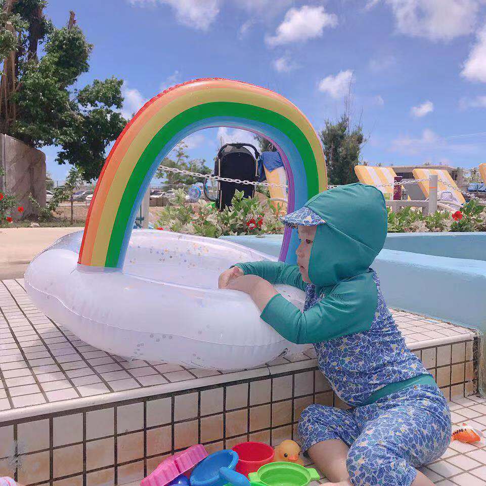 Wholesale Inflatable Rainbow Swimming Ring display picture 11