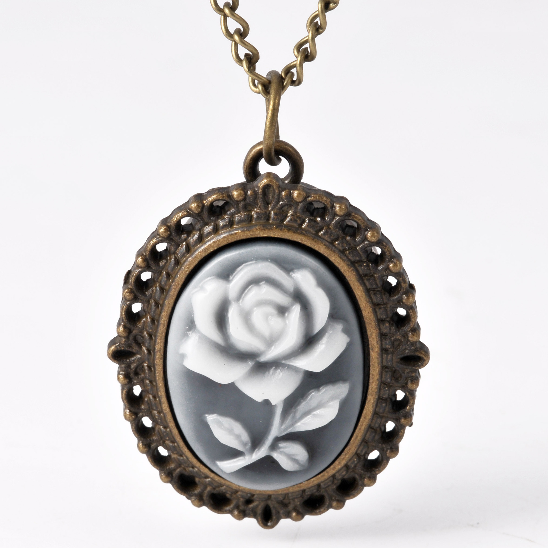 Small pocket watch bronze oval flower manufacturers wholesale 8902