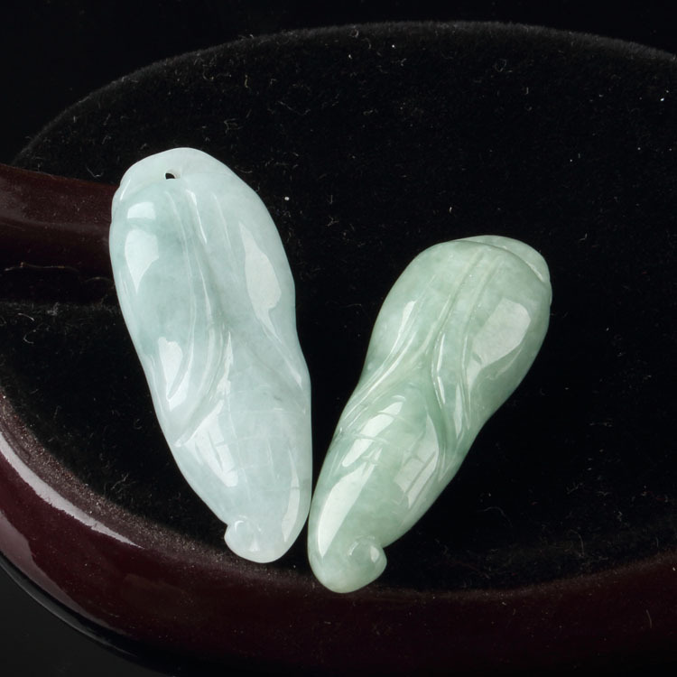 408-翡翠手工小玉米吊坠(岁岁平安)