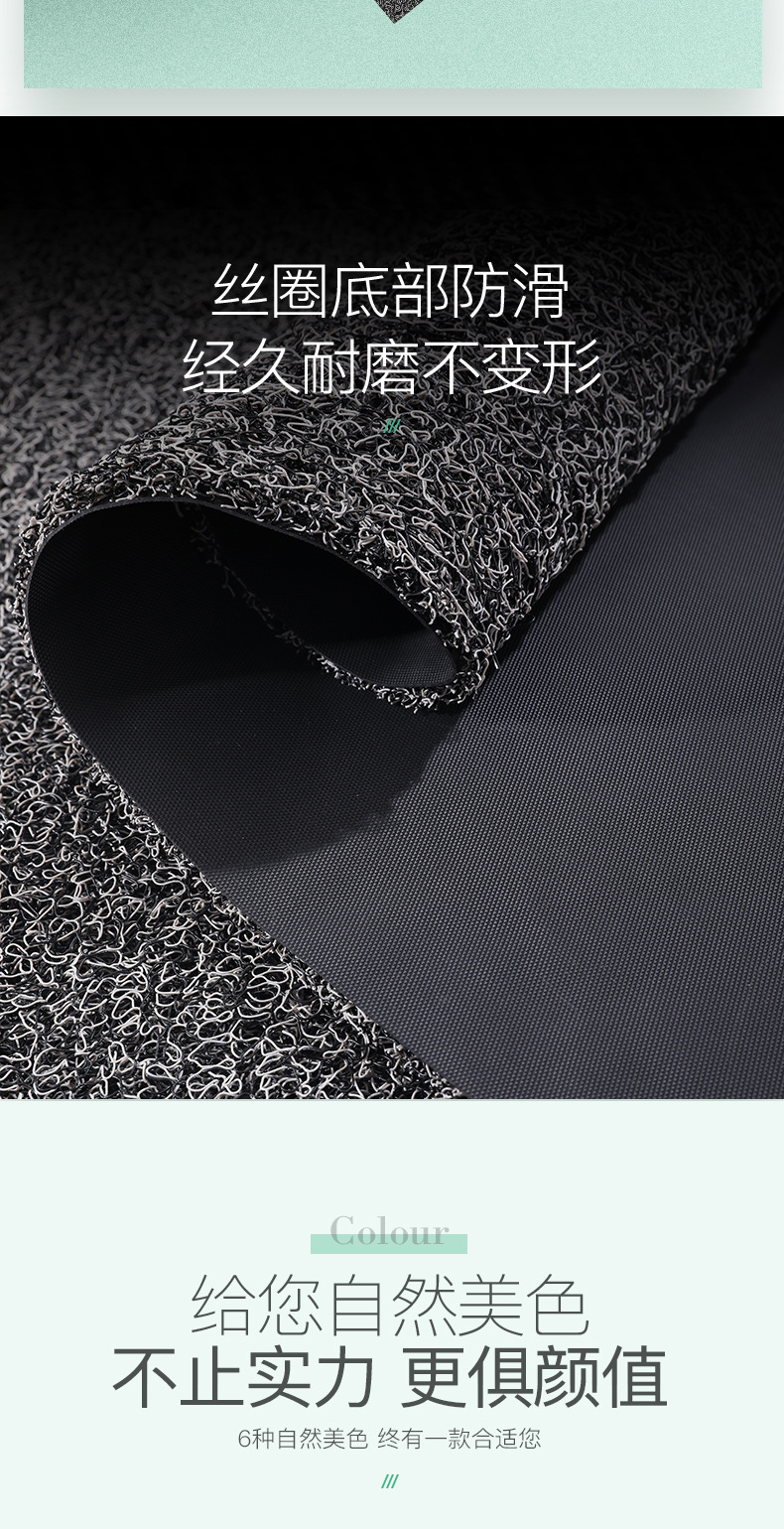 Wholesale Thickened Silk Loop Foot Mat Cut Spinner PVC Universal Interior Carpet New Car High-grade Car Foot Mat