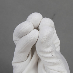 登升#669尼龍PU塗指塗掌手套浸膠薄款男女透氣耐磨防滑防靜電勞保