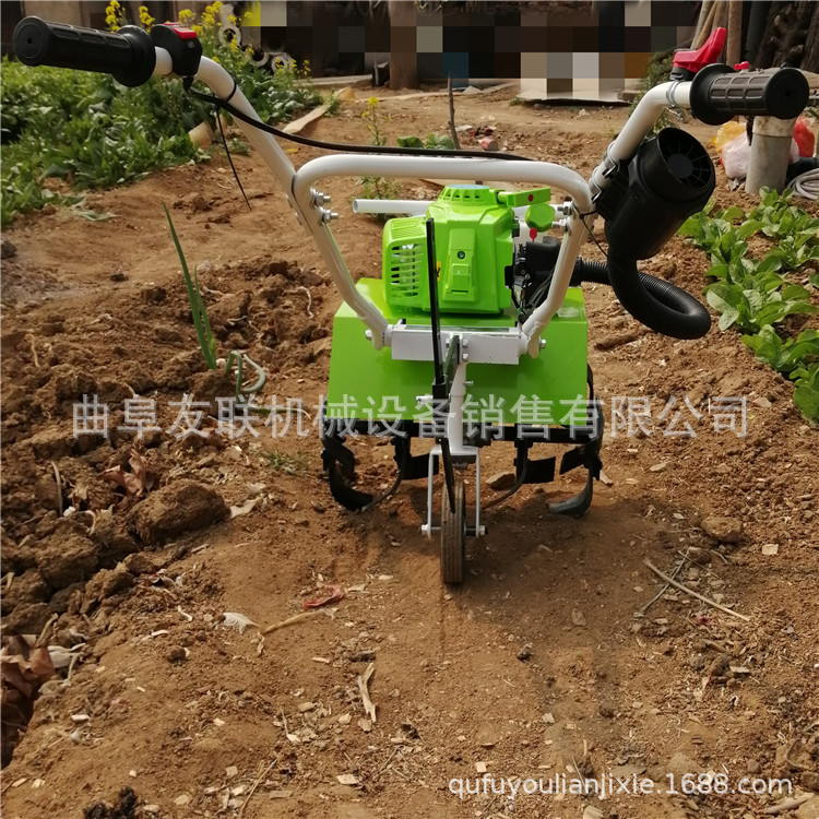 园林苗圃除草松土机 果园除草机 手推四冲程微型松土机现货销售68