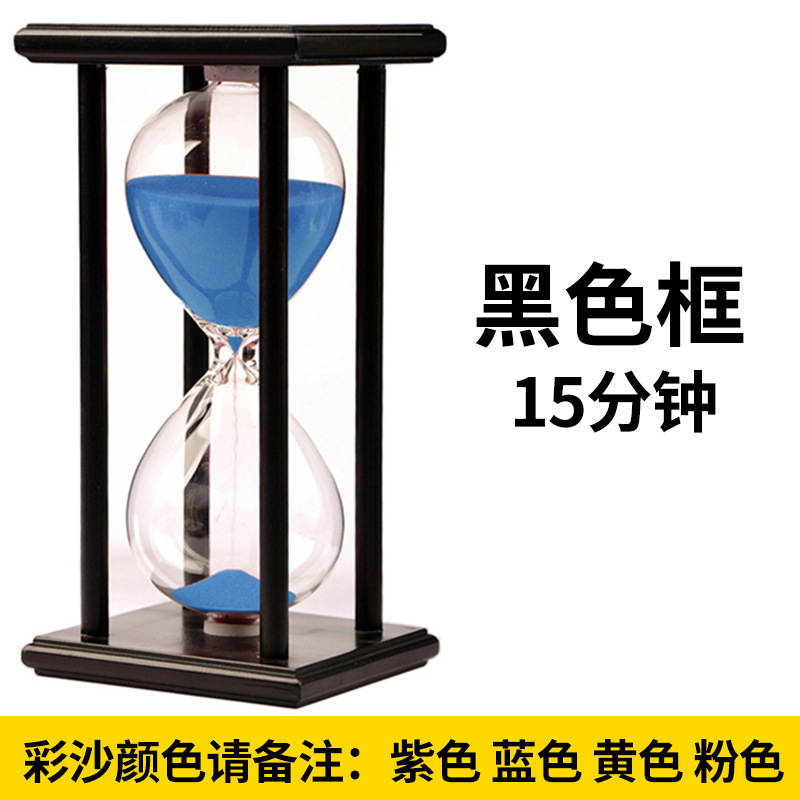 Tiempo reloj de arena temporizador 3/5/15/30 minutos cumpleaños pequeño regalo hogar creativo decoración logotipo fijo image 14