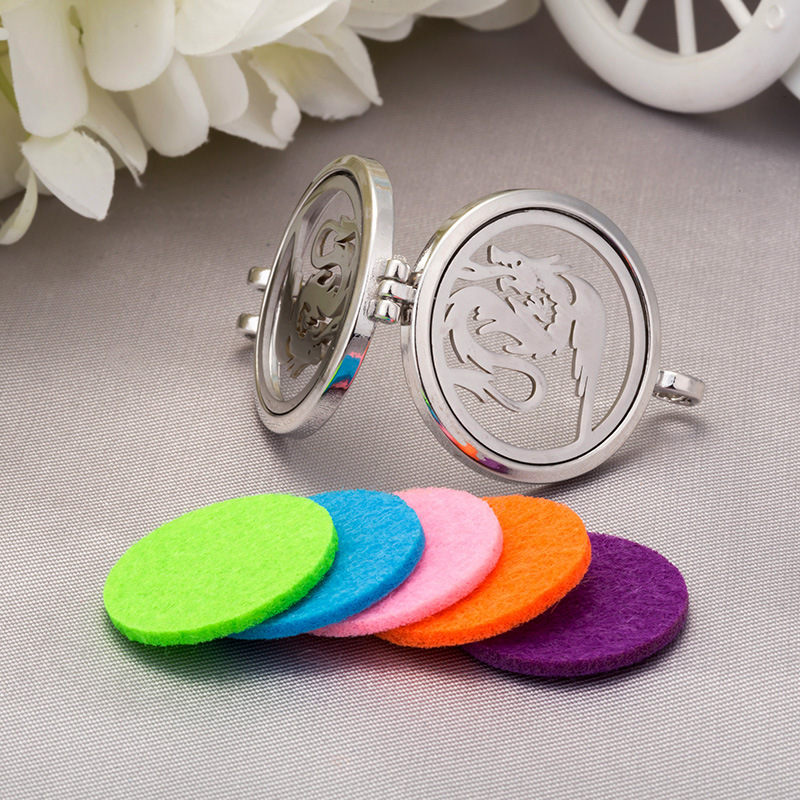 hot sale aromatherapy photo box  can open stainless steel necklace wholesale