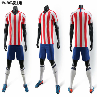 Manufactor Direct selling customized new pattern Parenting Football clothes suit No printing Printing 19-20 Atletico Madrid training suit