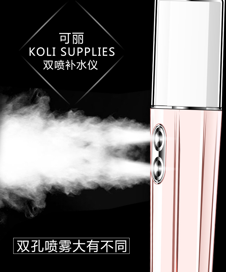 补水仪器保湿喷雾迷你手持双喷补水仪充电宝喷雾仪补水神器