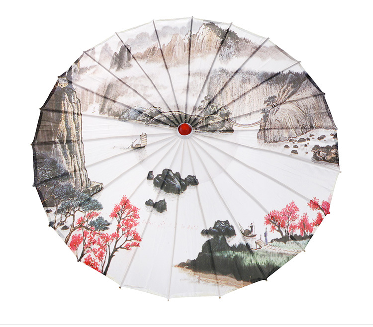 Wholesale of wedding product creative decorative umbrellas, handcrafted bamboo edge craft multi-color oil-paper umbrellas, scenic area event decorative umbrellas, dance prop umbrellas detail image 14