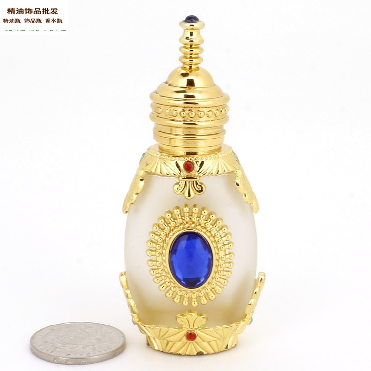 中国精油饰品网15ml宫廷顶深蓝色宝石瓶精油瓶摆件5.jpg