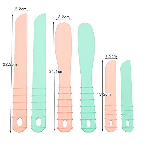 Proud diy crystal drip silicone scraper spatula mixing tool to make silicone-coated iron mold