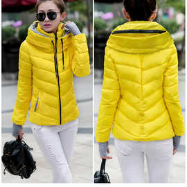 短款棉服女韩版学生冬季保暖外套修身加厚立领棉衣外套