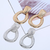 Metal earrings, European style, simple and elegant design