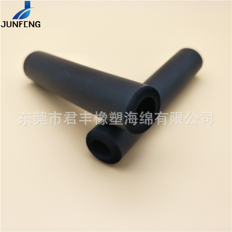光面黑色NBR橡塑泡棉套管动感单车手把套健身房训练器材防滑握把