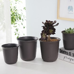 Fleshy Pot Heighten Long Pot Deep Fleshy Plastic Flower Pot Thickened New Resin Flower Pot