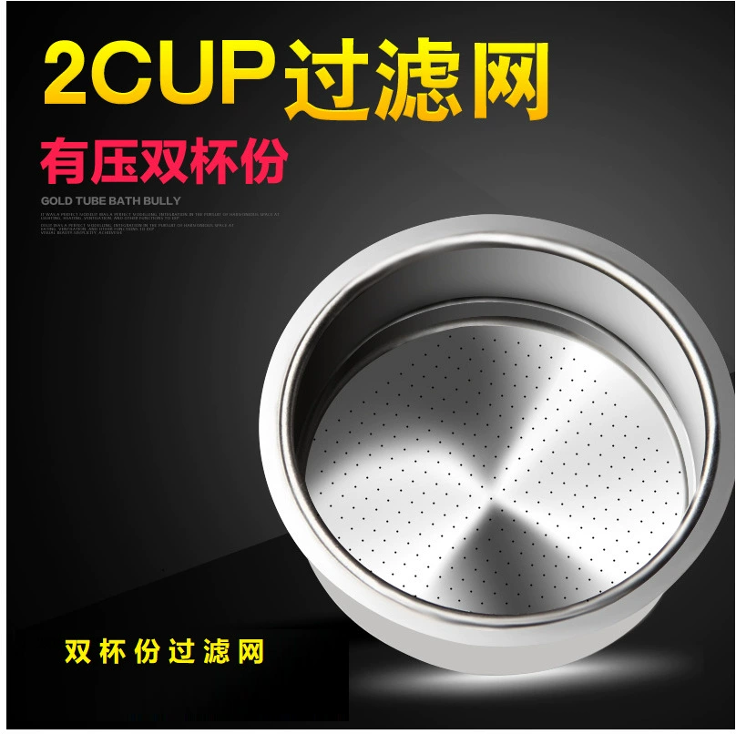 Полностью полуавтоматическая кофемашина, фурнитура, аксессуары, 2-местный фильтр, двухслойный фильтр из нержавеющей стали, коробка для порошка Can Kun