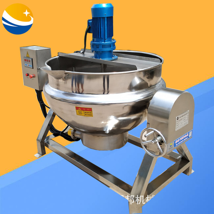 熬制辣椒酱设备 不锈钢炒制锅 每天2000斤 蘑菇酱熬制锅