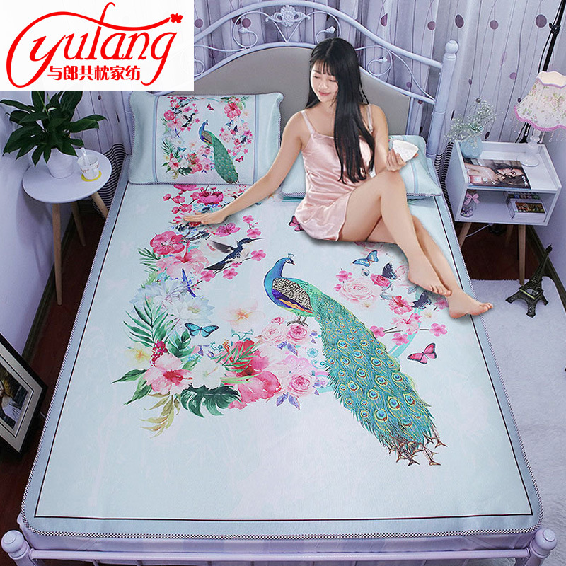 Manufactor Direct selling Big version high definition Digital Printing Ice silk seats Air-conditioned seats Three-piece Suite summer sleeping mat summer Cartoon 1.2 Bed