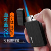 New visible fuel portable windproof direct rush to blue flame lighter gas lighter private engraving personality personality