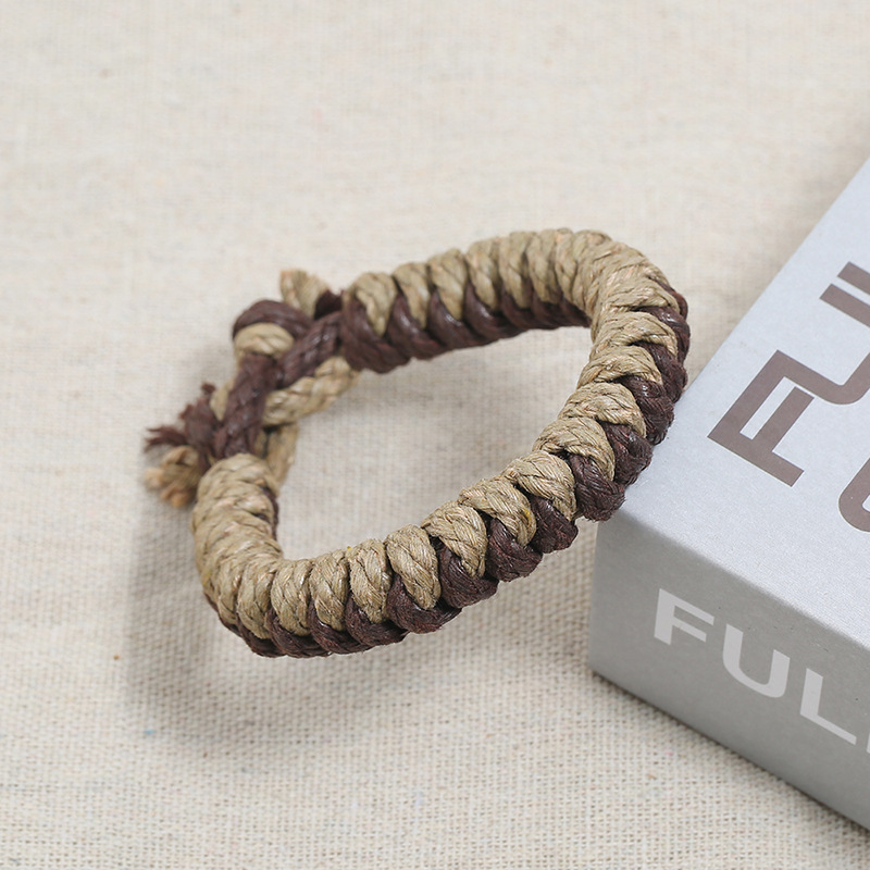 Hand-woven vintage hemp rope bracelet simple casual bracelet jewelry