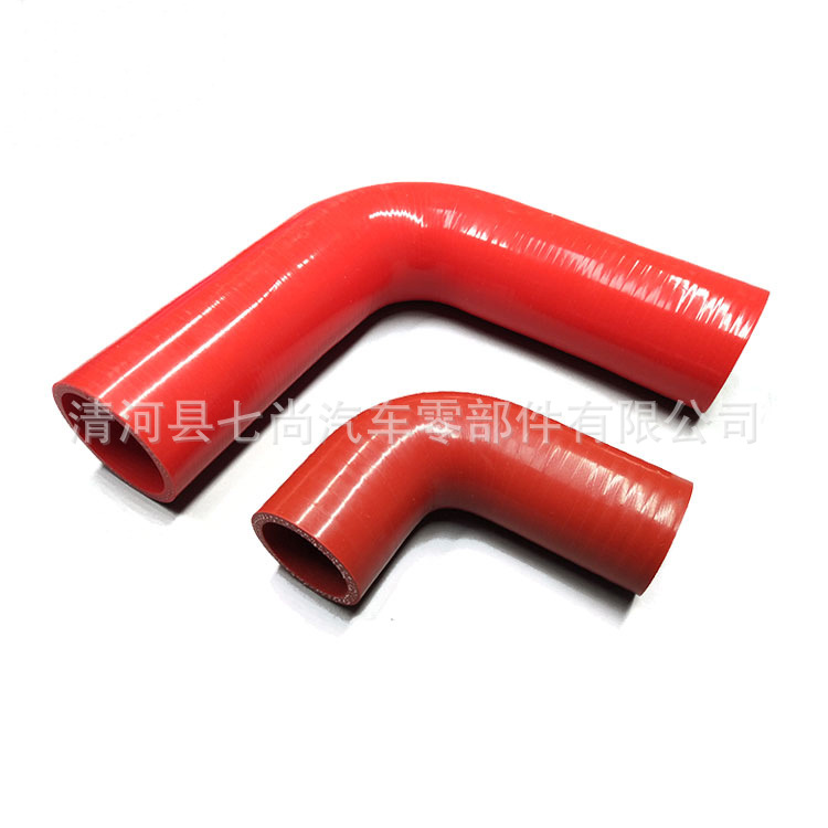 厂家直销汽车硅胶管蓝色90度硅胶管内径90mm直角改装耐高温硅胶管