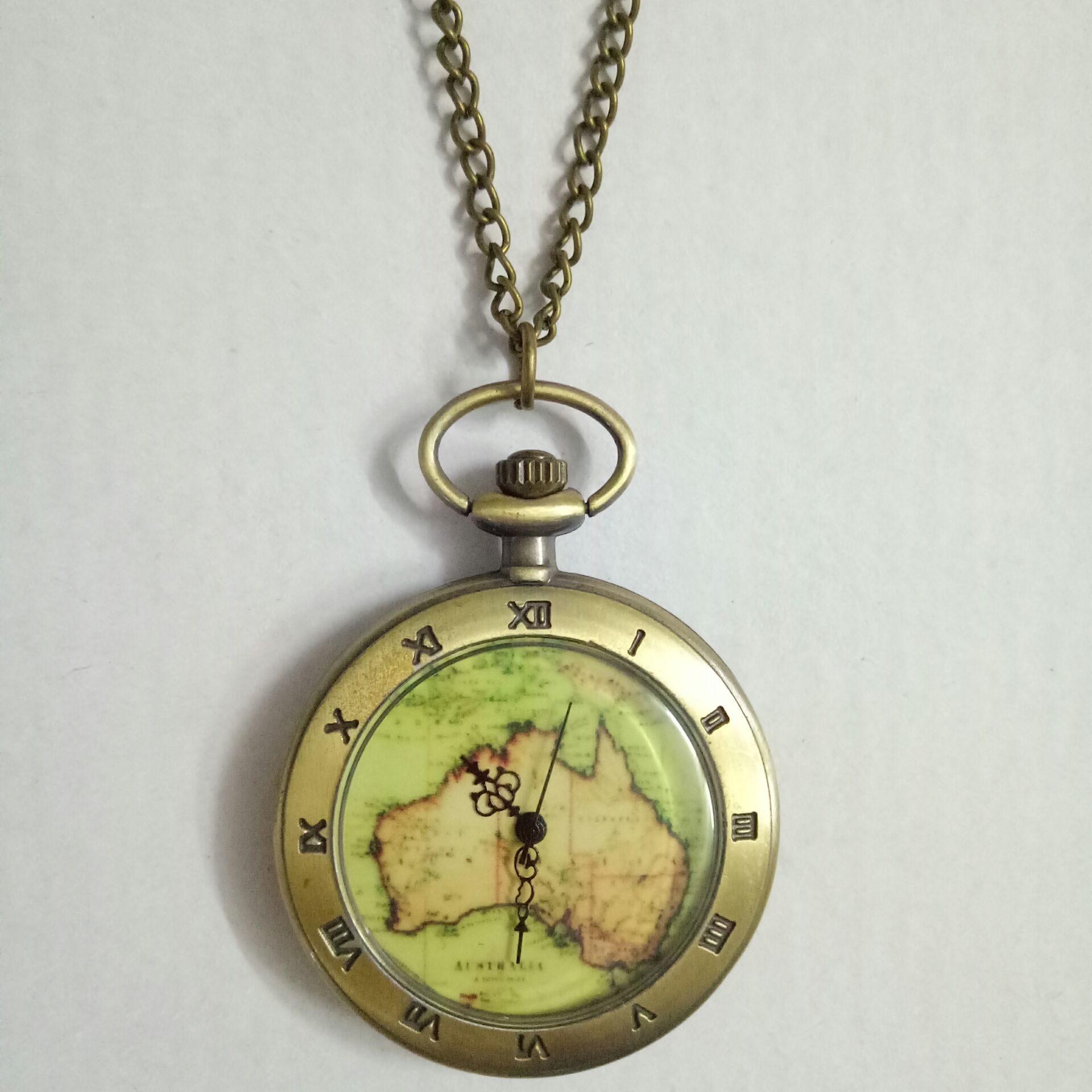 韩流大号12星座地图怀表欧美时尚复古怀表批发 男女款8098|ms