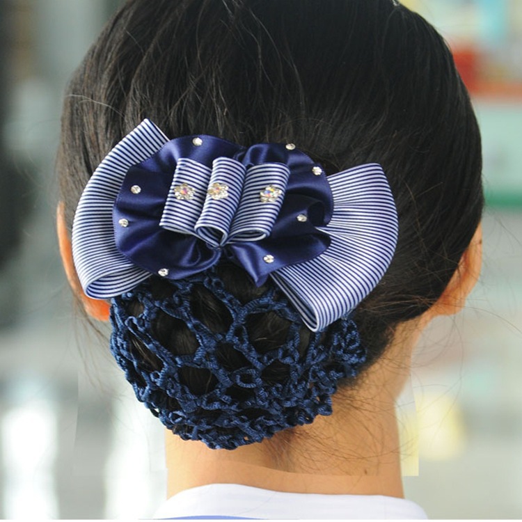 Estilo coreano accesorios para el cabello personal profesional tocado flor Hotel Banco farmacia supermercado desgaste neto Yiwu fábrica al por mayor