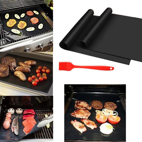 High temperature resistant BBQ grill mat Non-stick fiberglass grill mat Teflon grill mat Amazon