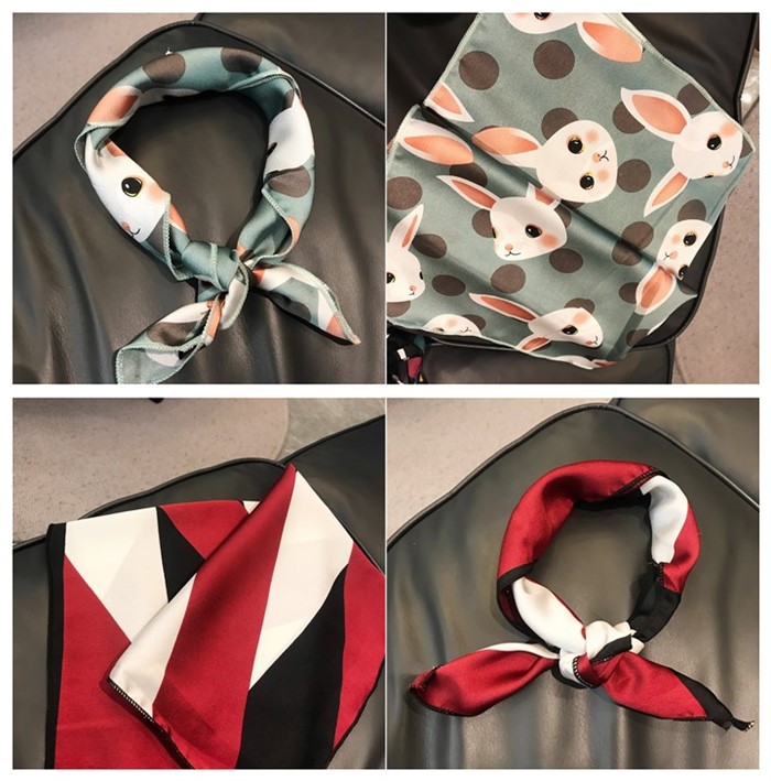 27g Weight Women's Simple Style Color Block Polyester Silk Scarf