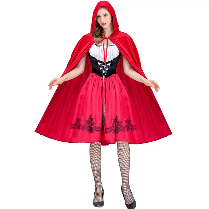 Little Red Riding Hood, suit, uniform, European style, halloween, cosplay