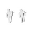 Fashionable earrings stainless steel suitable for men and women, accessory hip-hop style, 2020, simple and elegant design