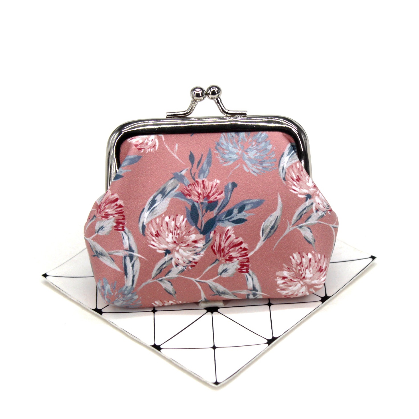 Women's Flower Pu Leather Buckle Coin Purses display picture 3