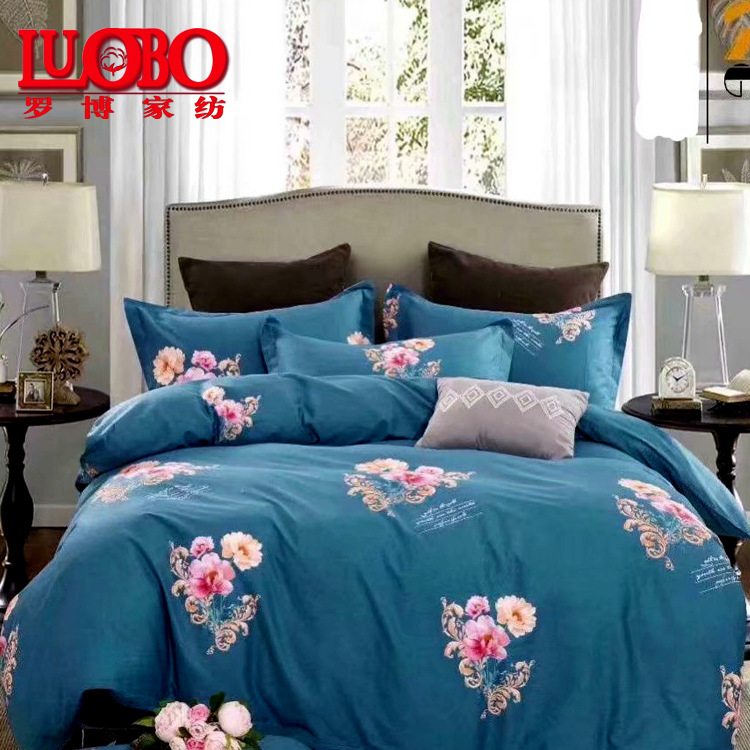 宽幅斜纹纯棉布料 床单布料 全棉床单被套四件套面料厂家批发