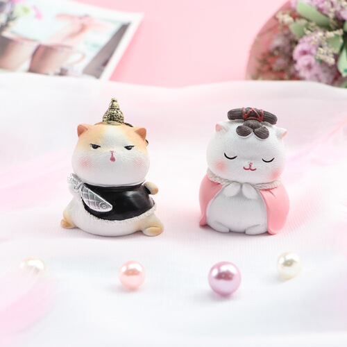nis new and unique creative gifts retro palace cat baking cake decoration ornaments car interior decoration ornaments