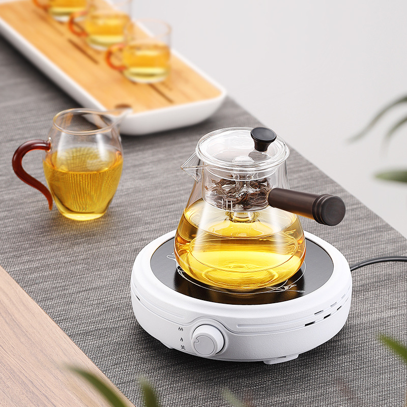 诺洁仕Q7圆形光波小电陶炉茶炉 静音电热迷你烧茶煮茶器 茶具套装