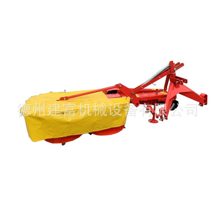 农用圆盘割草机四轮拖拉机后置双圆盘割草机 牧草、苜蓿割草机