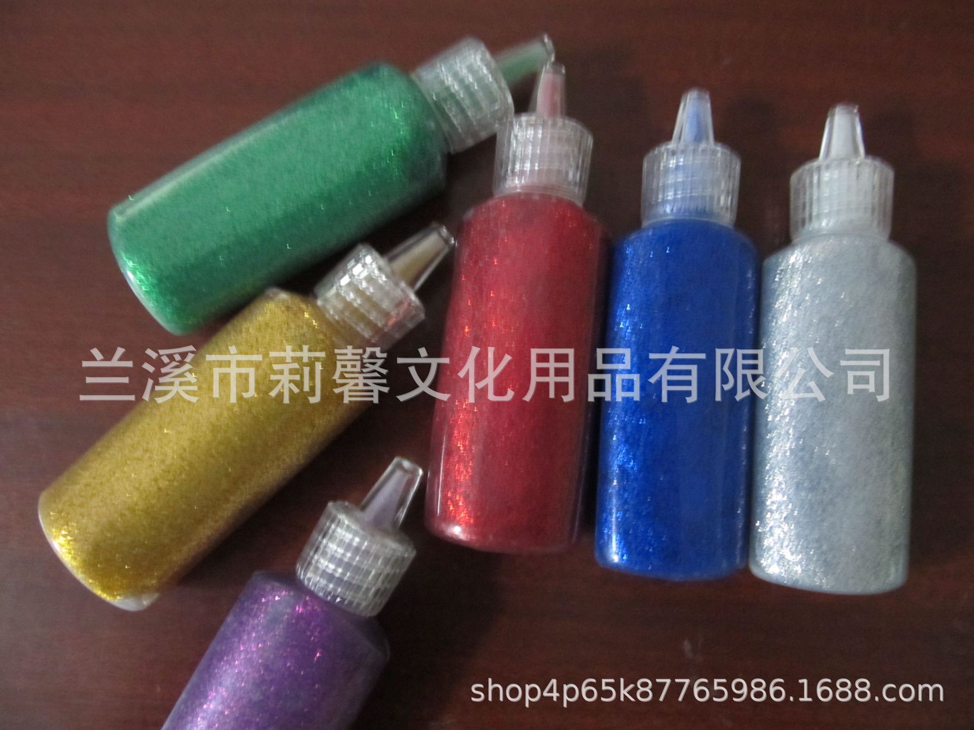 金粉胶 金粉笔6支10ML闪光笔闪光画金粉画DIY手工玩具绘画配件