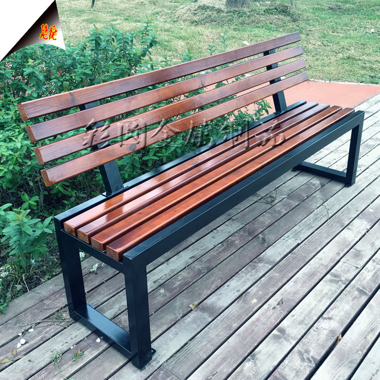 Park chair chair back chair back chair garden chair solid wood bench outdoor manufacturer direct sales wholesale