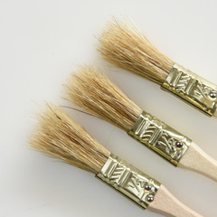 Wholesale Small Bristle Brushes Half-inch Pig Bristle Brushes 0.5-inch Wooden Handle Small Brushes Paint Brushes High-Temperature Resistant Corrosion Resistant Hog Bristle Brushes