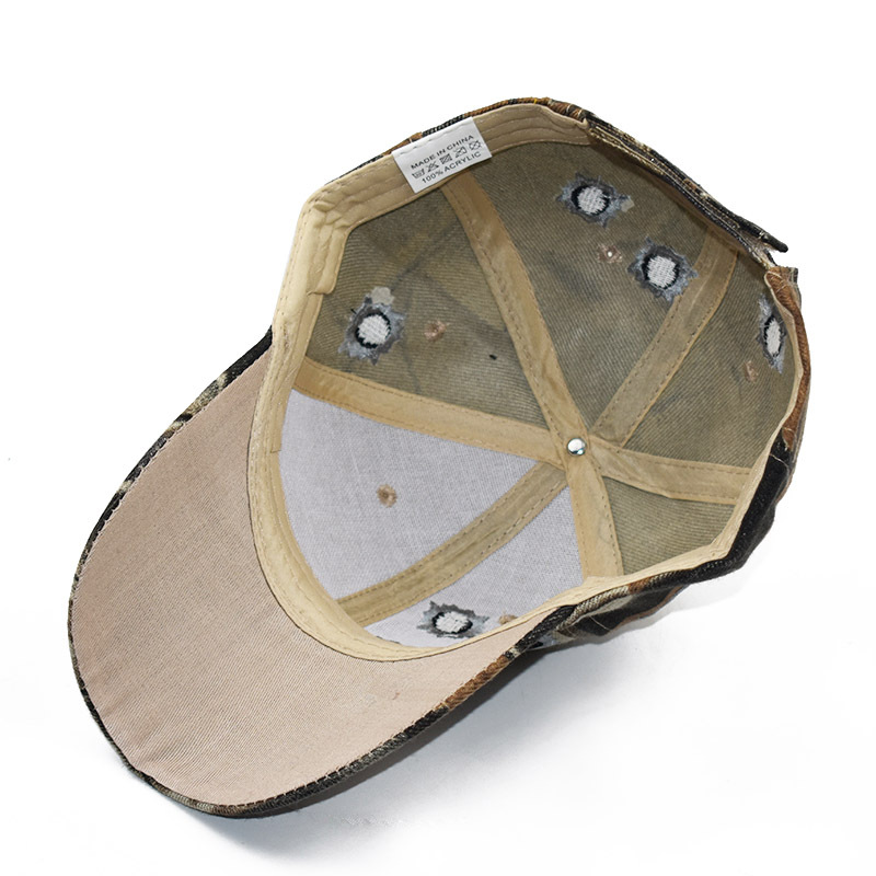 AliExpress transfronterizos eBay entrega de una sola pieza de entrega de una sola pieza gorra popular camuflaje de bambú bordado gorra de béisbol