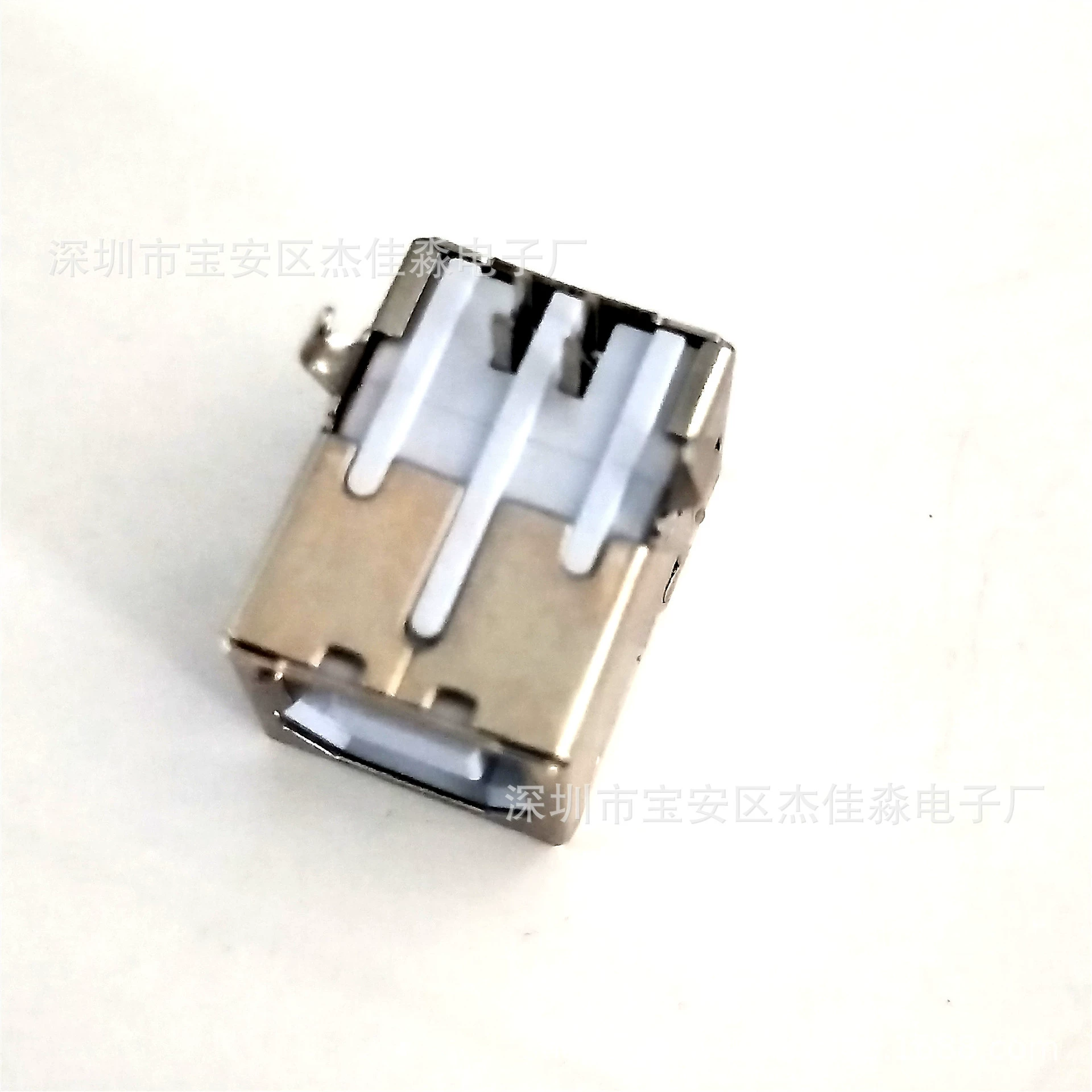 USB2.0BF female base 180 degree B female 4P straight plug vertical plug-in board DIP bent foot D-type port connector
