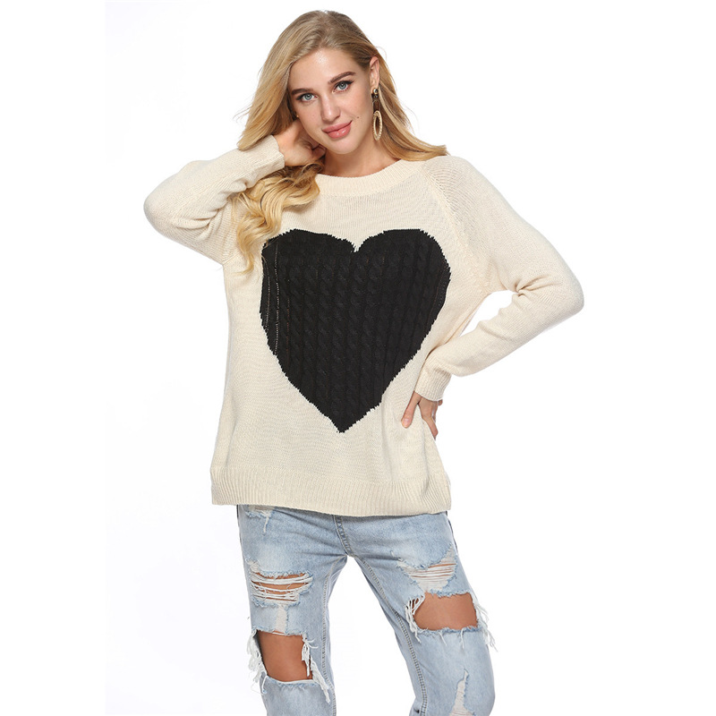 Women's Sweater Long Sleeve Sweaters & Cardigans Hollow Out Fashion Heart Shape display picture 26