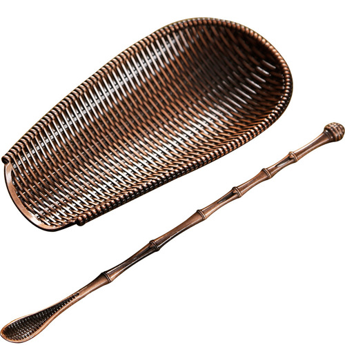 Alloy Tea Pick Set, Tea Ceremony Six Gentlemen Bamboo Kung Fu Tea Set, Tea Tools, Tea Spoon, Tea Spoon