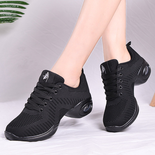 New Breathable Mesh Dance Shoes with Soft Sole for Women, Square Dance Shoes for Adults, Fitness and Exercise Shoes, Aerobics Shoes