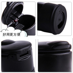 Car ashtray multifunctional personalized creative metal ashtray with light automatic smoking men's car supplies with cover