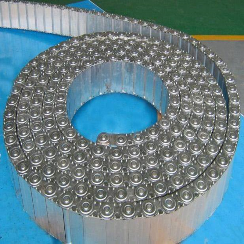 生产钢铝拖链 设备钢制拖链 铝隔离片型桥式拖链 履带式拖链