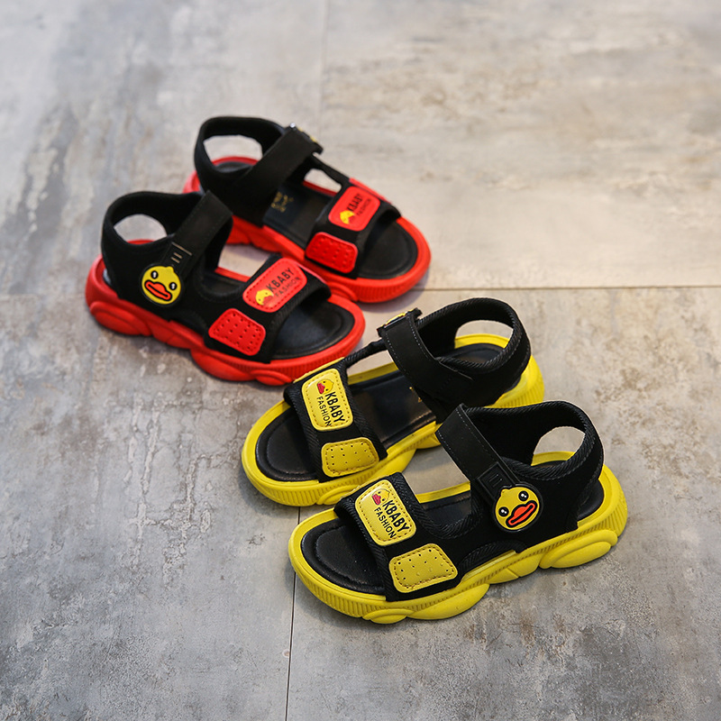 男童涼鞋2019新款韓版夏季中大童小孩童鞋小童軟底男孩兒童沙灘鞋