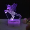 Cross -border crack unicorn 3D light night light LED acrylic colorful touch remote control unicorn gift