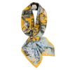 Yellow silk scarf, fashionable universal decorations, European style, western style