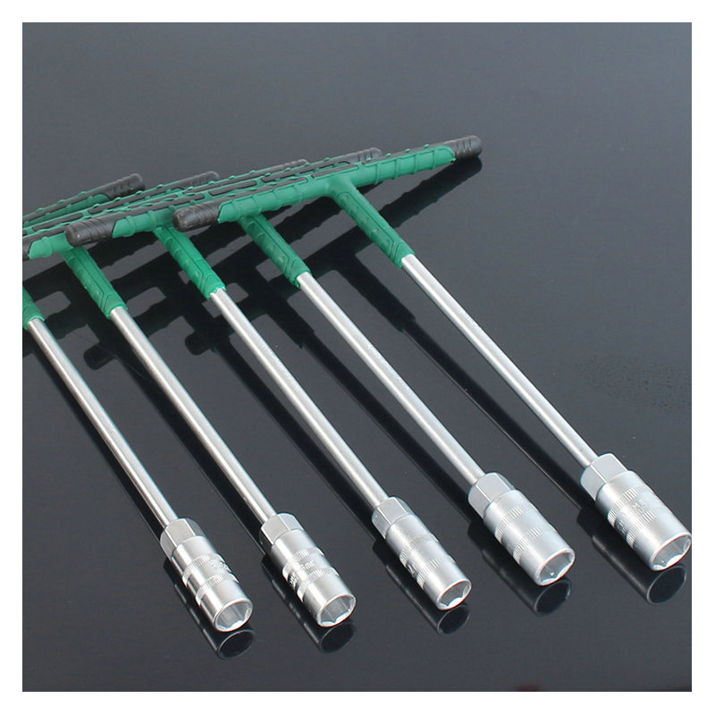 Qiyao Aleación de cromo vanadio alargado T-tipo llave hexagonal socket T-en forma de llave de reparación de la máquina de reparación de herramientas de reparación de envío gratis