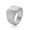 Scandinavian square classic retro ring suitable for men and women for beloved, simple and elegant design, light luxury style